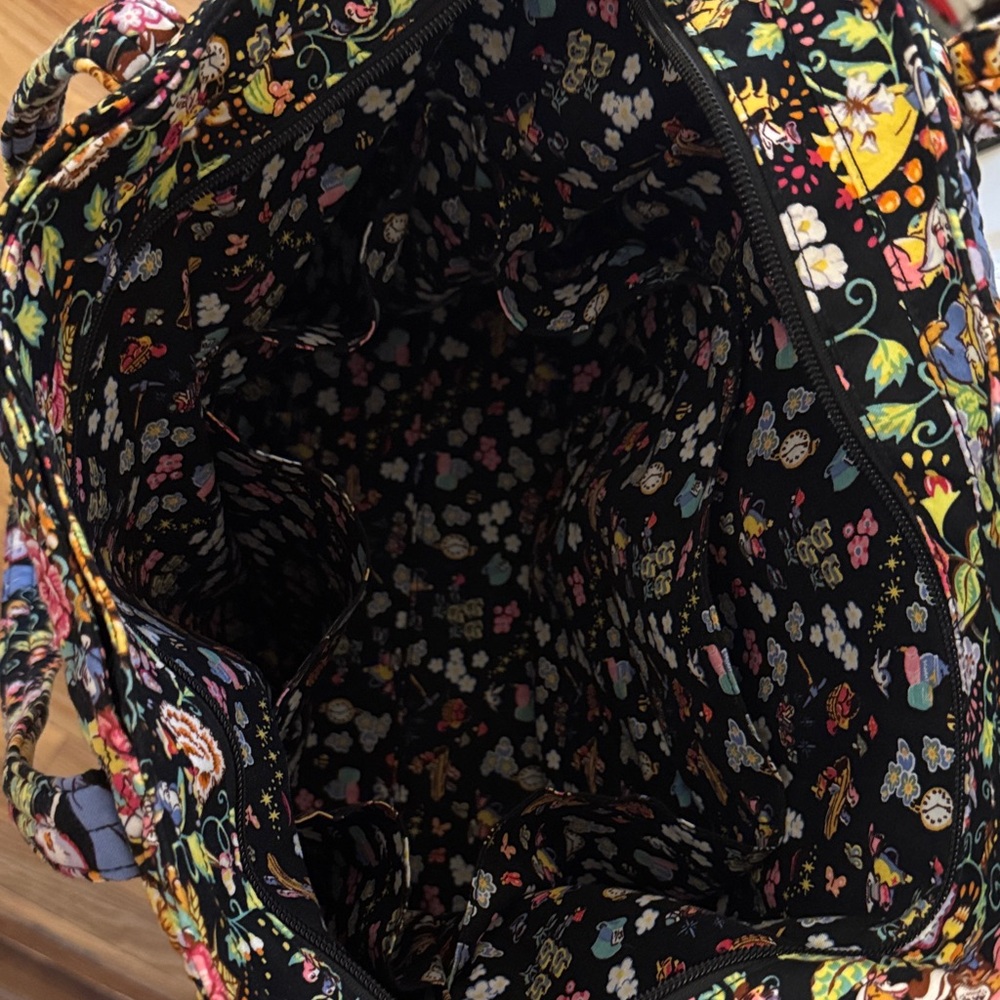 Vera Bradley Black Floral Tote - Picture 4 of 11